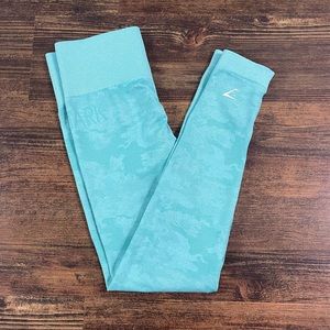 GYMSHARK Camo Seamless High Waisted Leggings, Size S